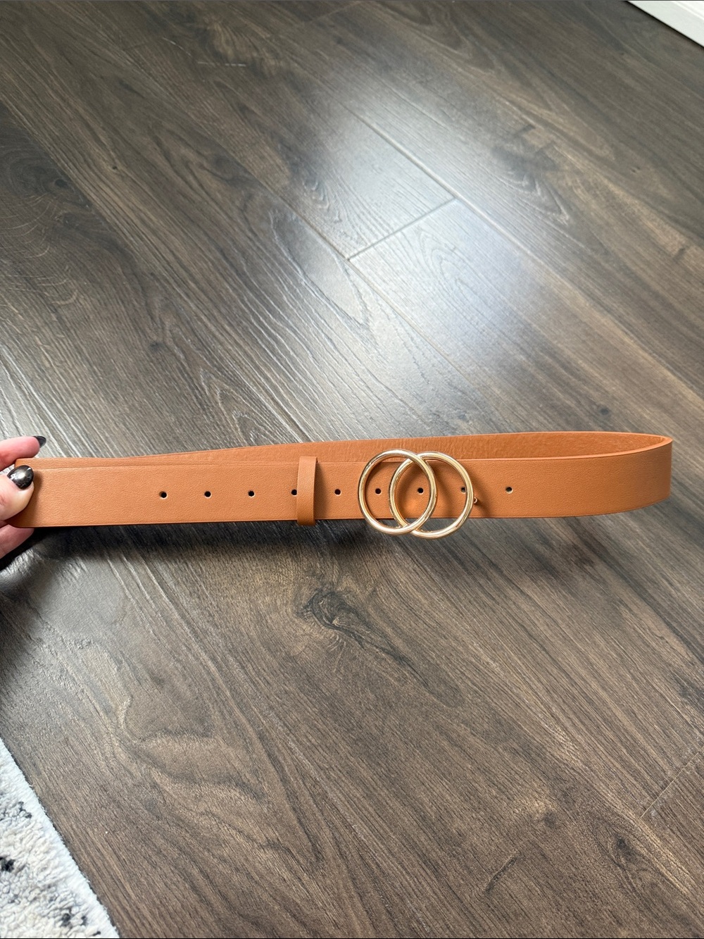 Tan Double-Ring Belt